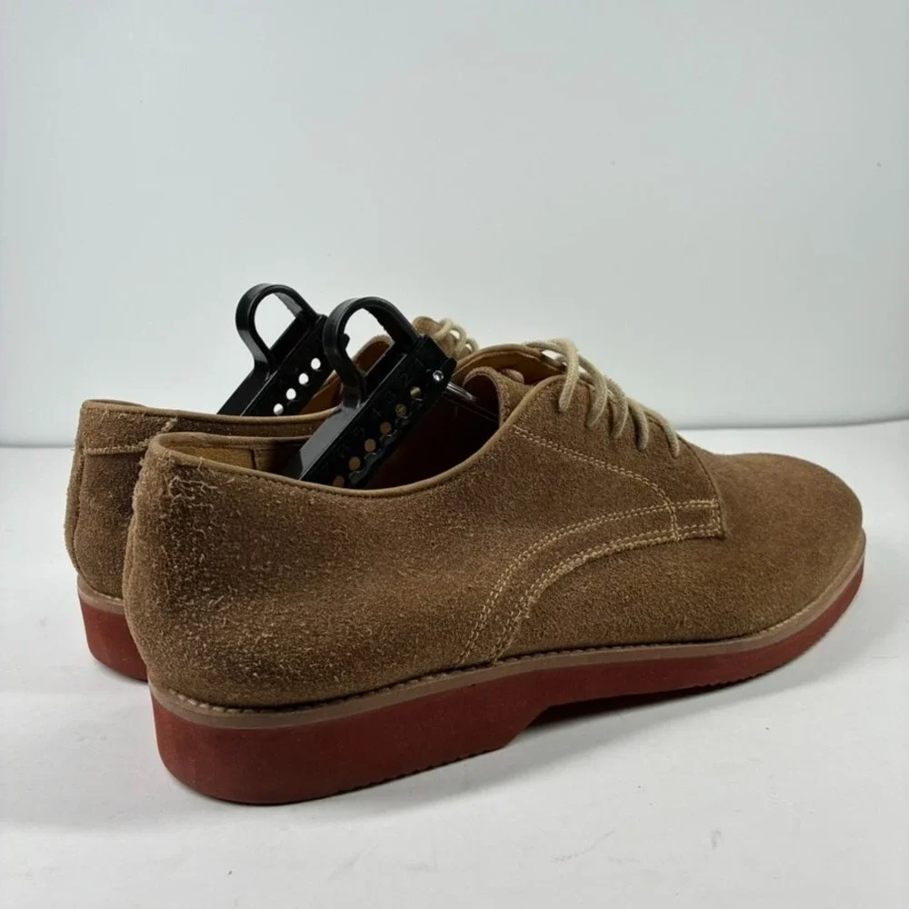 Orvis 06L0 Men's US 11.5 Dirty Buck Tan Brown Suede Derby Oxfords Shoes Brazil